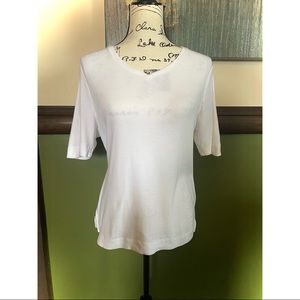 Chico’s White Cotton T-shirt